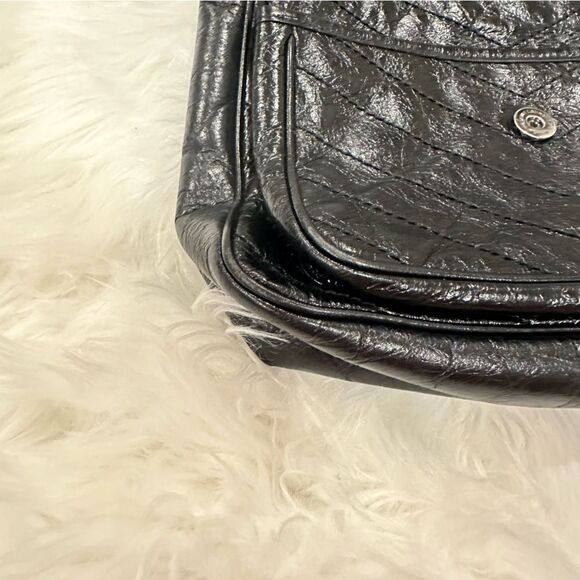 YSL Niki Baby Medium Quilted Crinkled-leather Shoulder Bag - Picture 12 of 16
